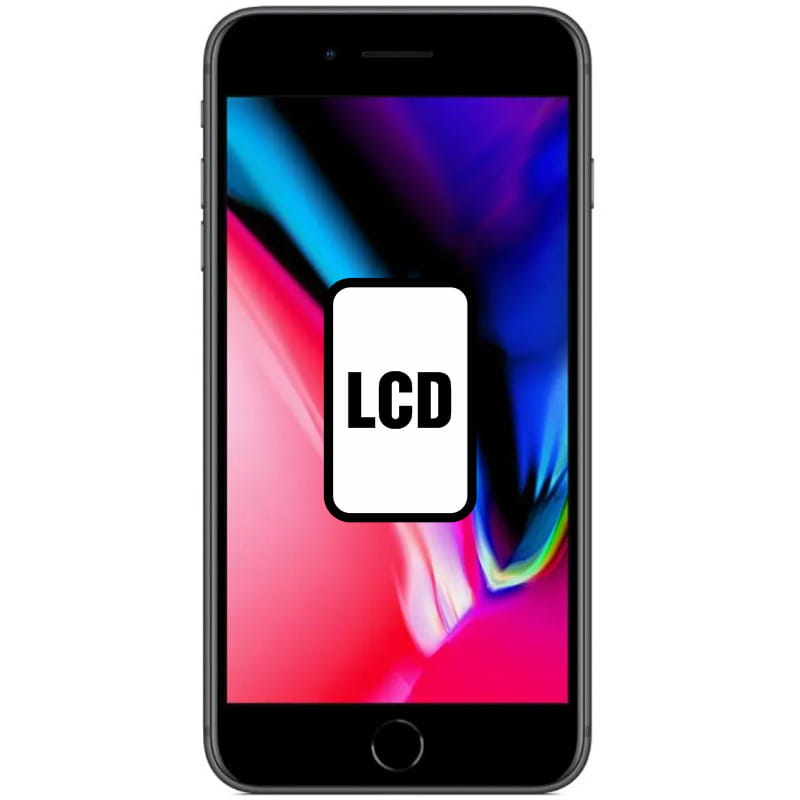 Wymiana wyświetlacza LCD Apple Iphone 8 - wersja HQ czarny